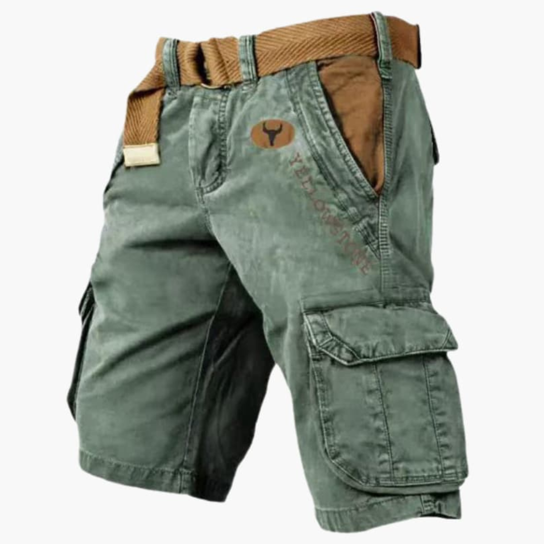 Maverick | Men's Cargo Shorts Comfortable Cotton, Multi-Pocket Design