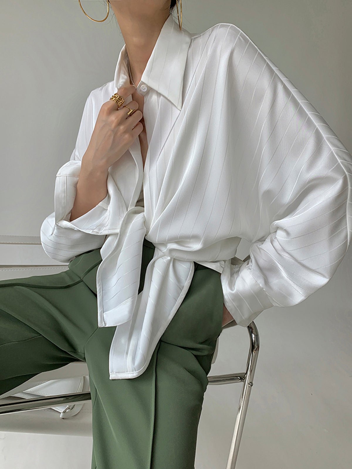 Celia Women's Shirt | Oversized, 100% Polyester, Long Sleeve 6
