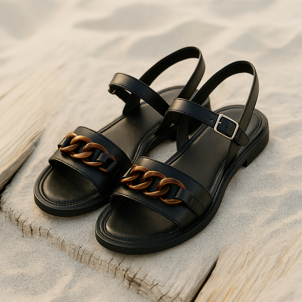 Catania | Leather Chain Sandal