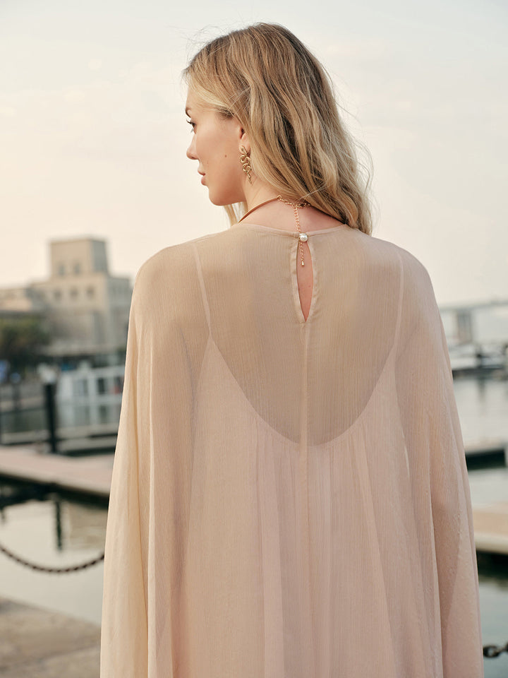 Cindy Chiffon Dress | Sheer Layered Maxi, Perfect for Weddings and Summer Events 3