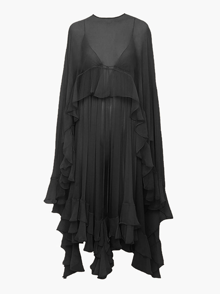 Cindy Chiffon Dress | Sheer Layered Maxi, Perfect for Weddings and Summer Events 7