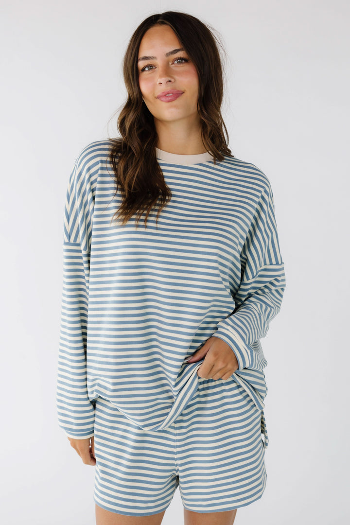 Cleo Shorts Set | Soft Knit, Striped Design for Women 5
