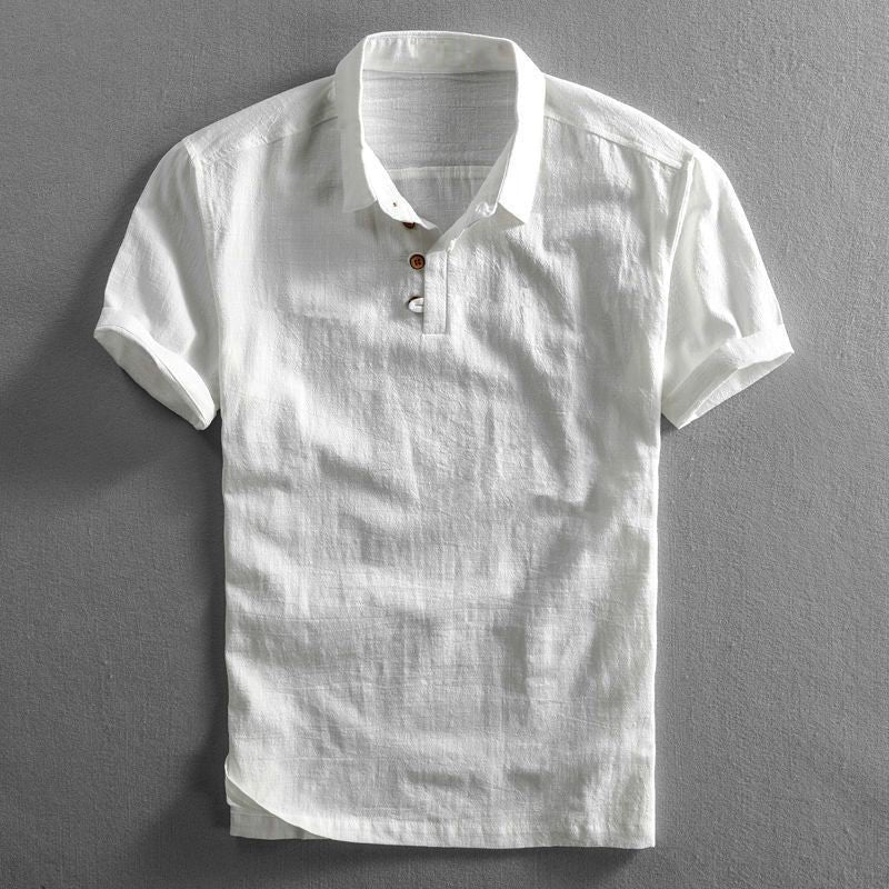 Cobalt Men's Polo Shirt | Breathable Linen, Classic Fit 2