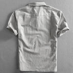 Cobalt Men's Polo Shirt | Breathable Linen, Classic Fit 4
