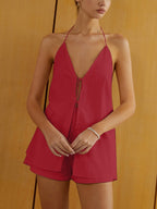 Cora Backless Halter Set | 100% Cotton, Regular Fit 7