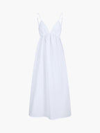 Cora Maxi Dress | 100% Cotton, Open Back Design 4