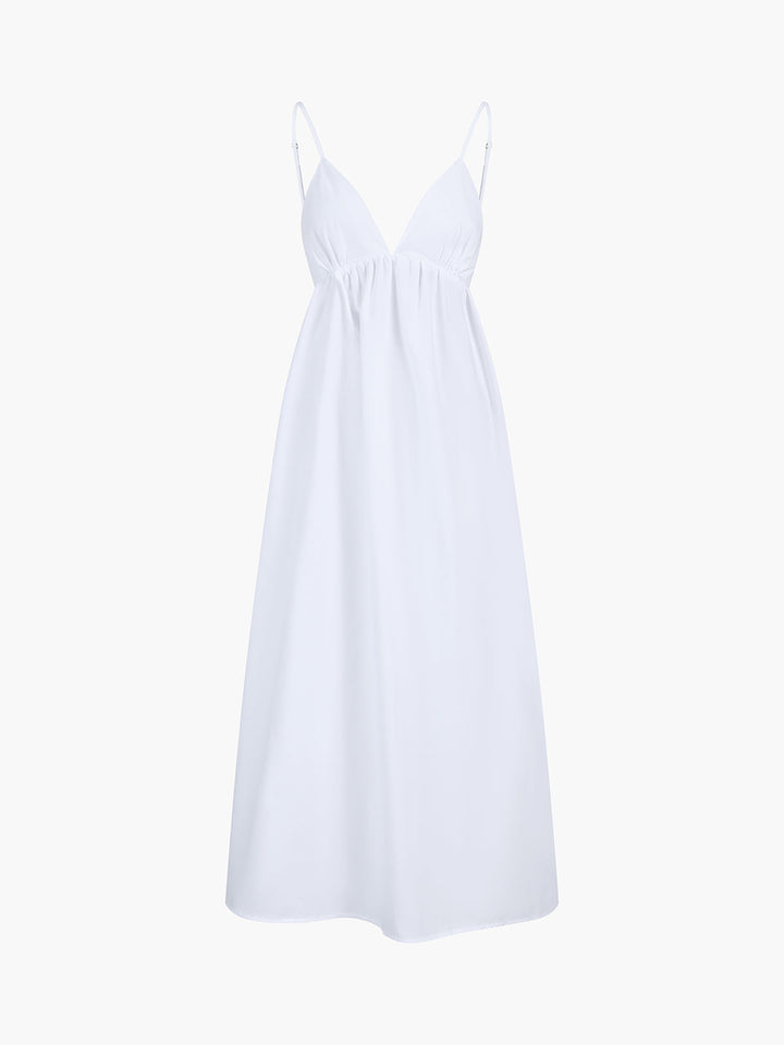 Cora Maxi Dress | 100% Cotton, Open Back Design 4