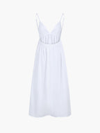 Cora Maxi Dress | 100% Cotton, Open Back Design 5