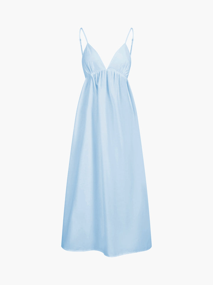 Cora Maxi Dress | 100% Cotton, Open Back Design 9