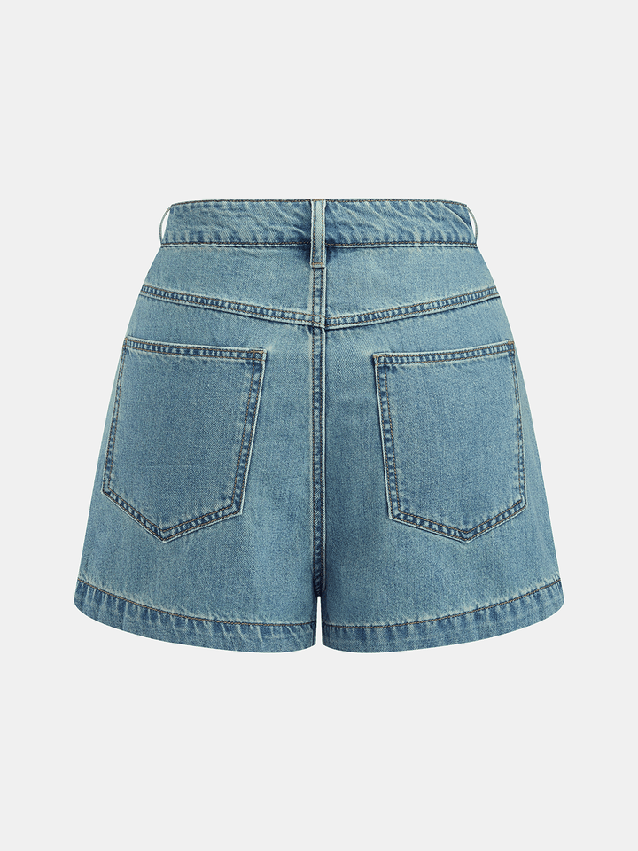 Daisy Denim Blouse & Shorts Set | Comfortable Cotton Blend for Girls Clothing 5
