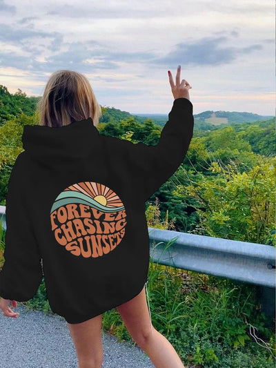 Women's Hoodie Forever Chasing Sunsets
