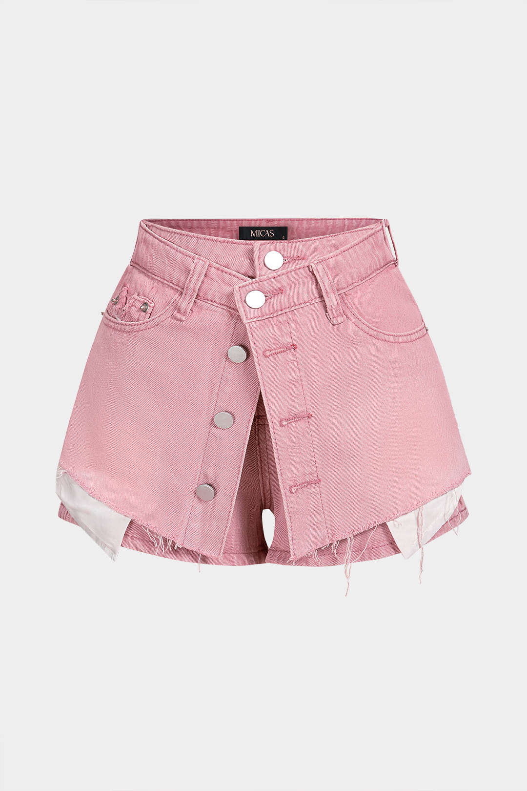 Dapper Denim Shorts | Relaxed Fit, Button Pocket Design for Men 0