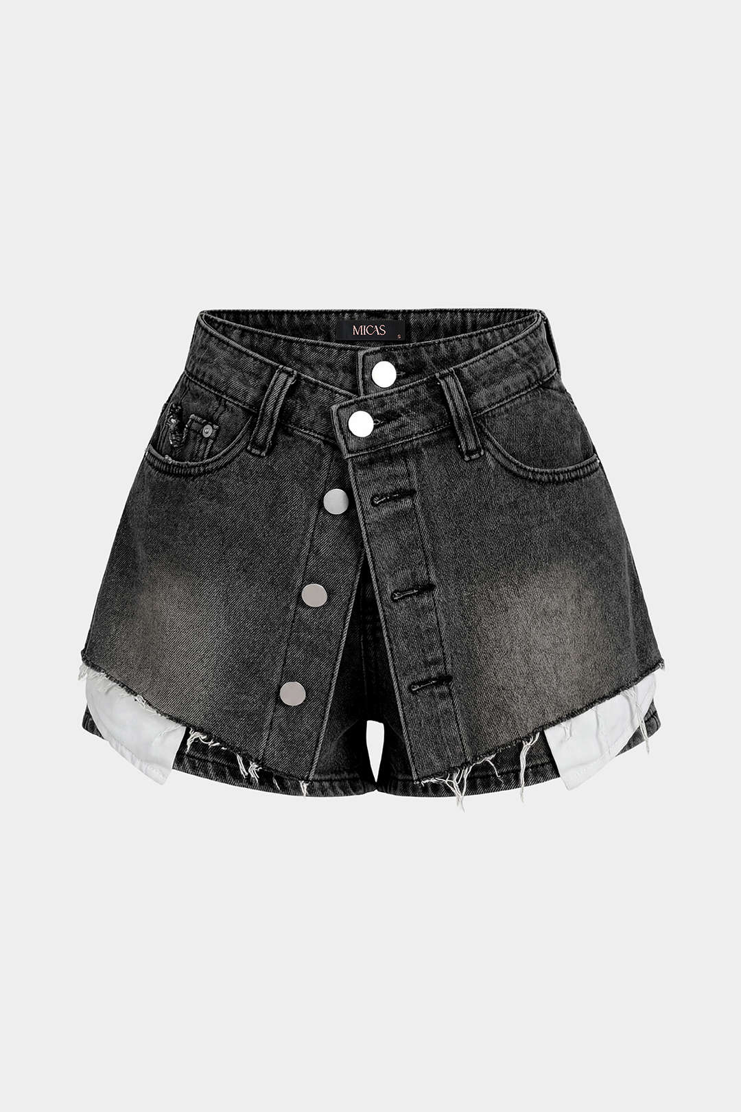 Dapper Denim Shorts | Relaxed Fit, Button Pocket Design for Men 4