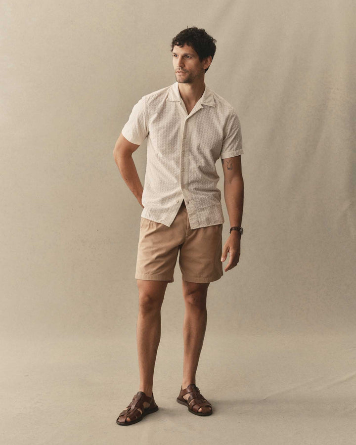 Daxon Shirt | Organic Cotton, Embroidered Stripe 2
