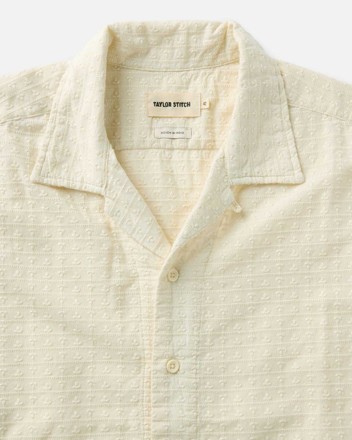 Daxon Shirt | Organic Cotton, Embroidered Stripe 3