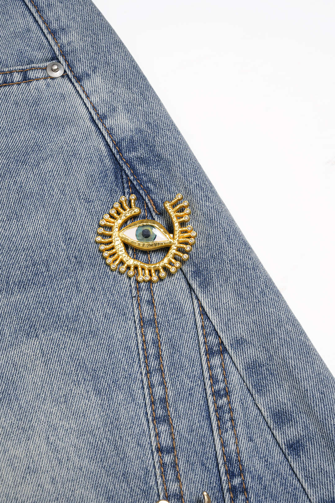 Dazzle Wide Leg Jeans | Denim with Metallic Decor 3