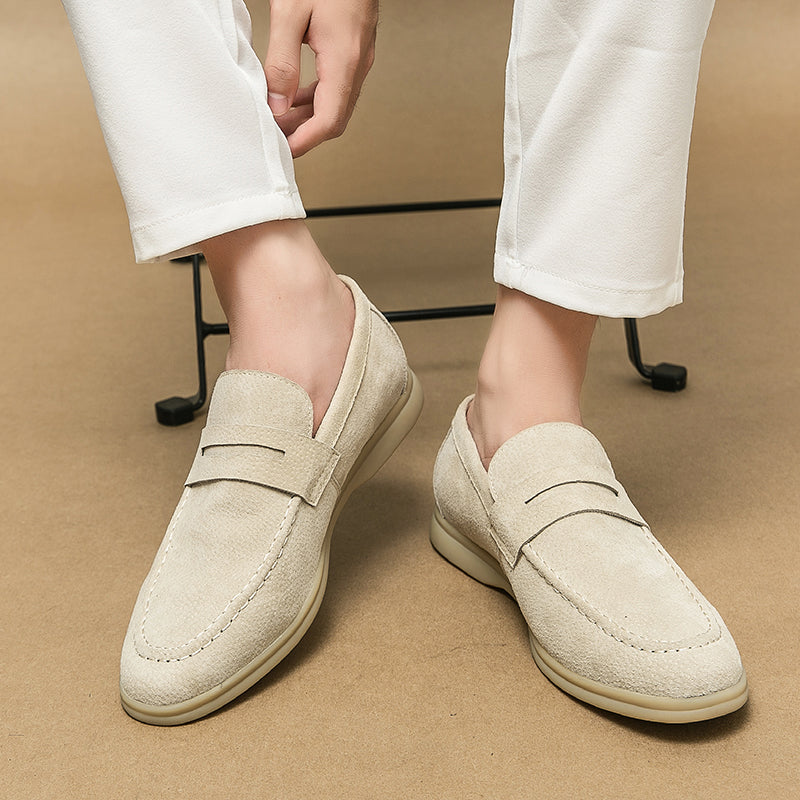 Brando Suede Loafers for Women | Orthopedic Comfort, Slip-On Design - 14