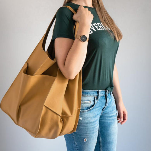 Mira Slouchy Tote Bag featuring a soft texture and spacious design, perfect for everyday use and stylish outings. - 2