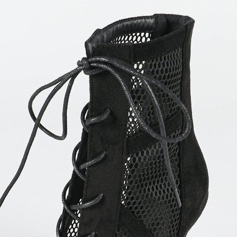 Diva Dance Boots | Customized Mesh Heels, 4-Inch Lace-Up 8