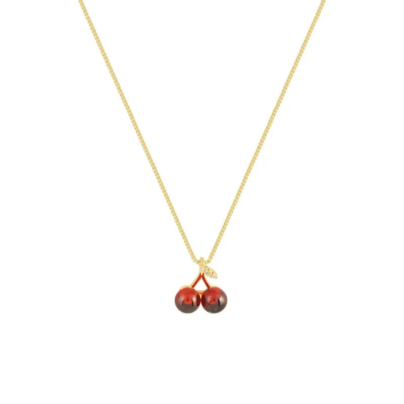 Ciliegia | necklace with fruity red wine pendant