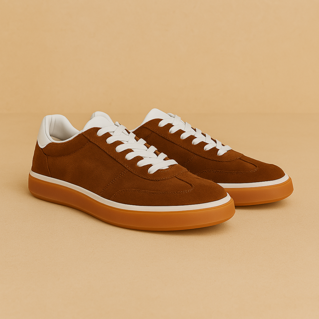 Elegant suede sneakers for men