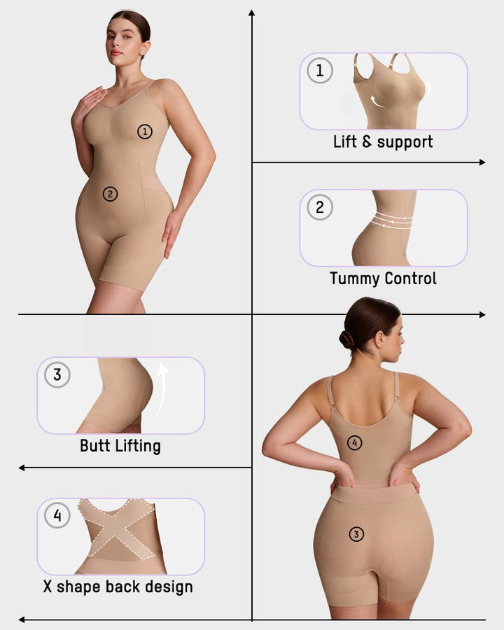 Elysia Shapewear Bodysuit | Long Sleeve, Sculpting Design, Comfortable Fit 5