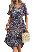 Elysia Womens Dress | Floral Print, Mid-Length Summer Wedding Guest Dresses 2