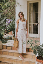 Elysian Floral Maxi Skirt | 100% Cotton, Fully Lined 5
