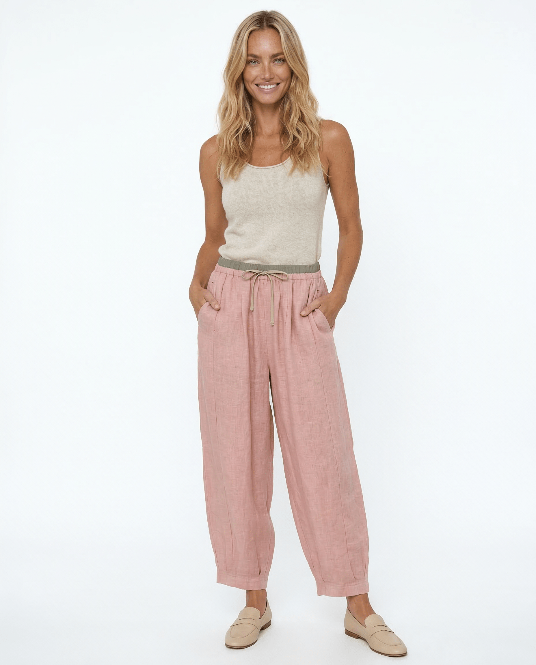 Elysian Linen Trousers | 100% Lightweight, Relaxed Tapered Fit 1