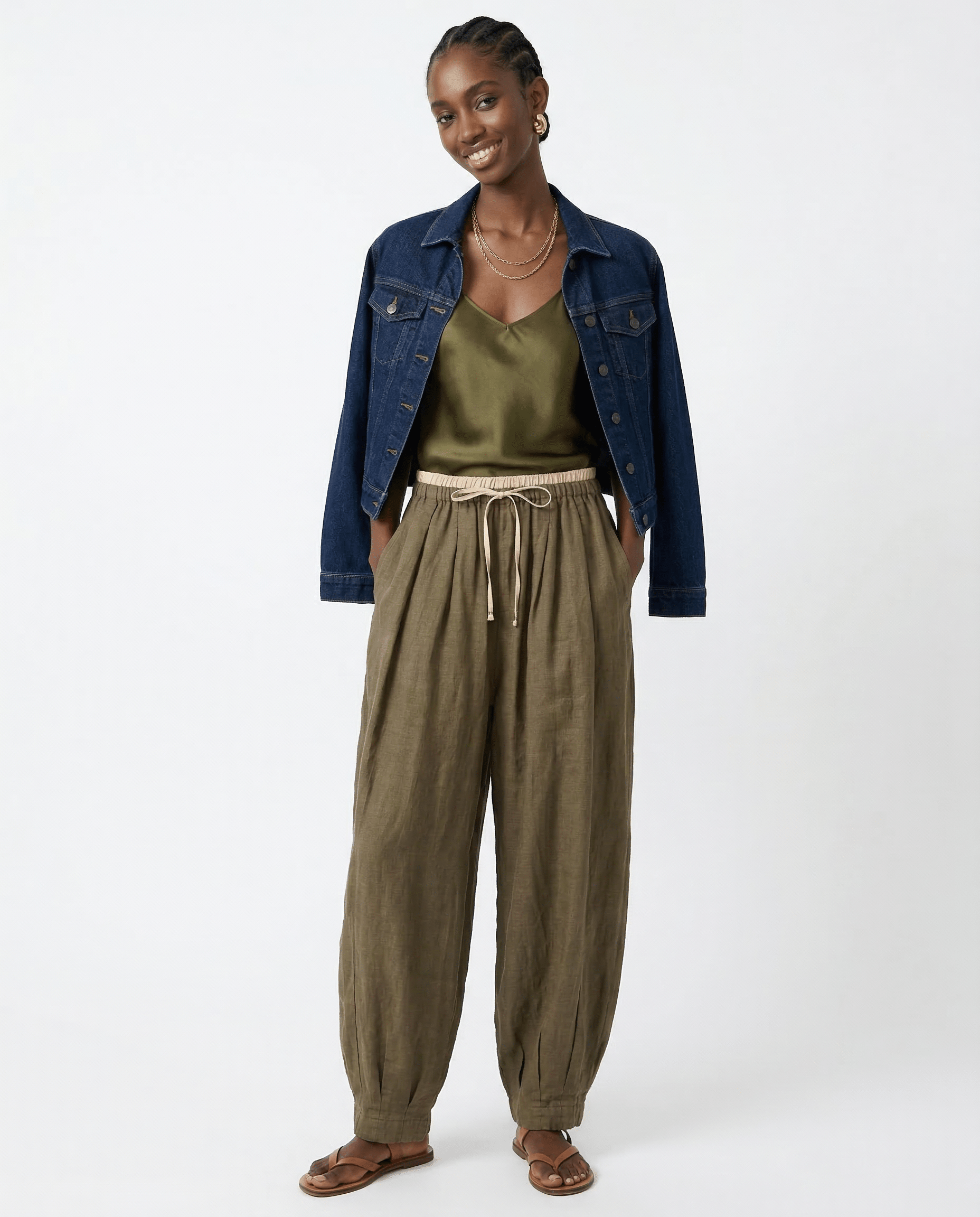 Elysian Linen Trousers | 100% Lightweight, Relaxed Tapered Fit 5