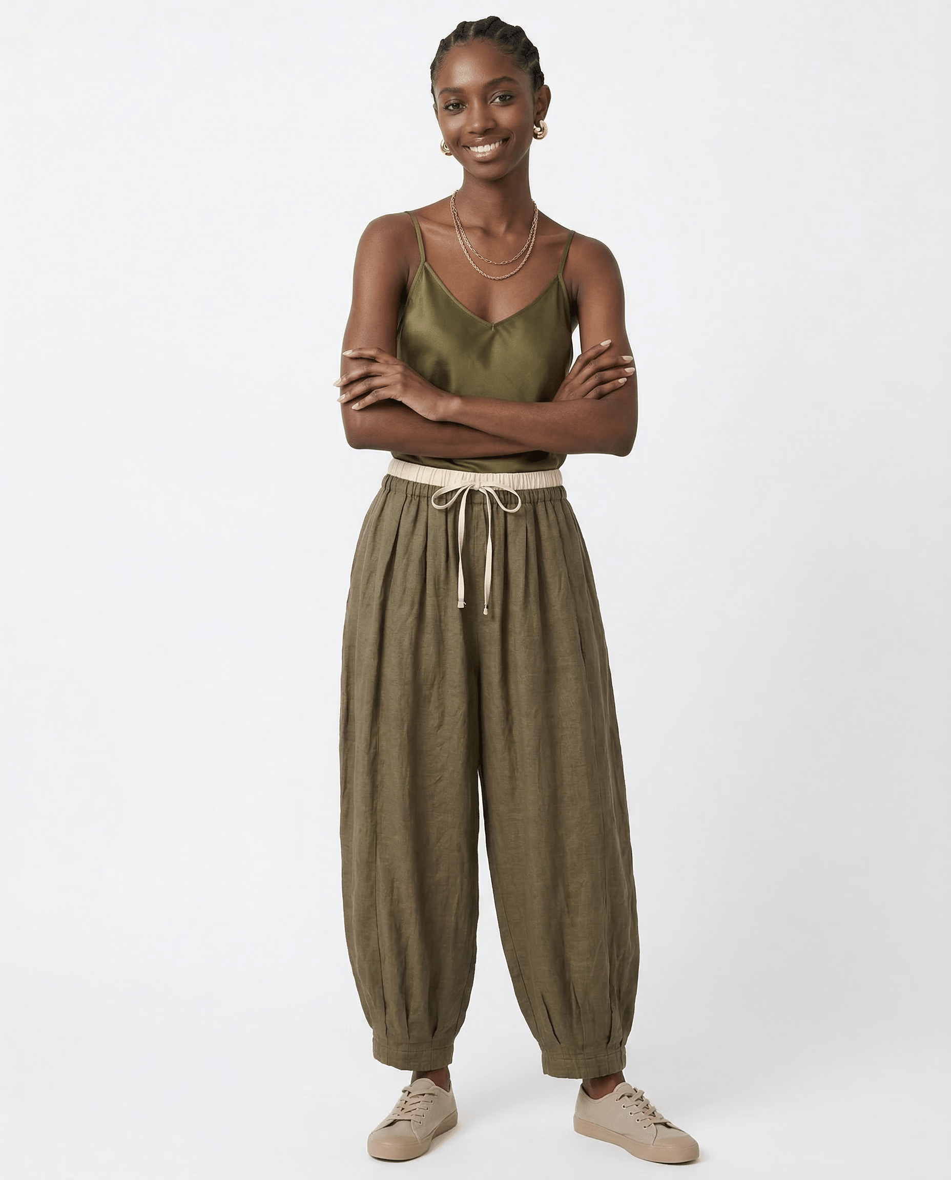 Elysian Linen Trousers | 100% Lightweight, Relaxed Tapered Fit 6