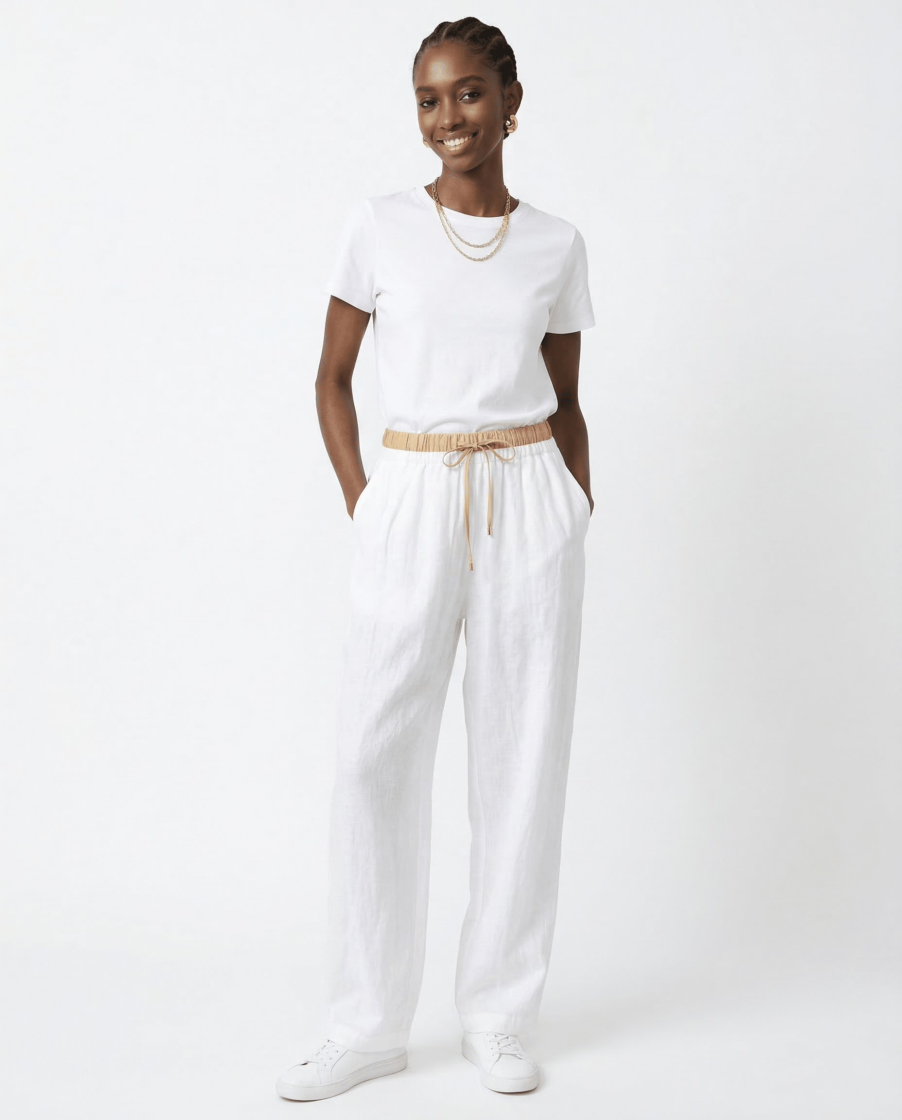 Elysian Linen Trousers | 100% Lightweight, Relaxed Tapered Fit 7