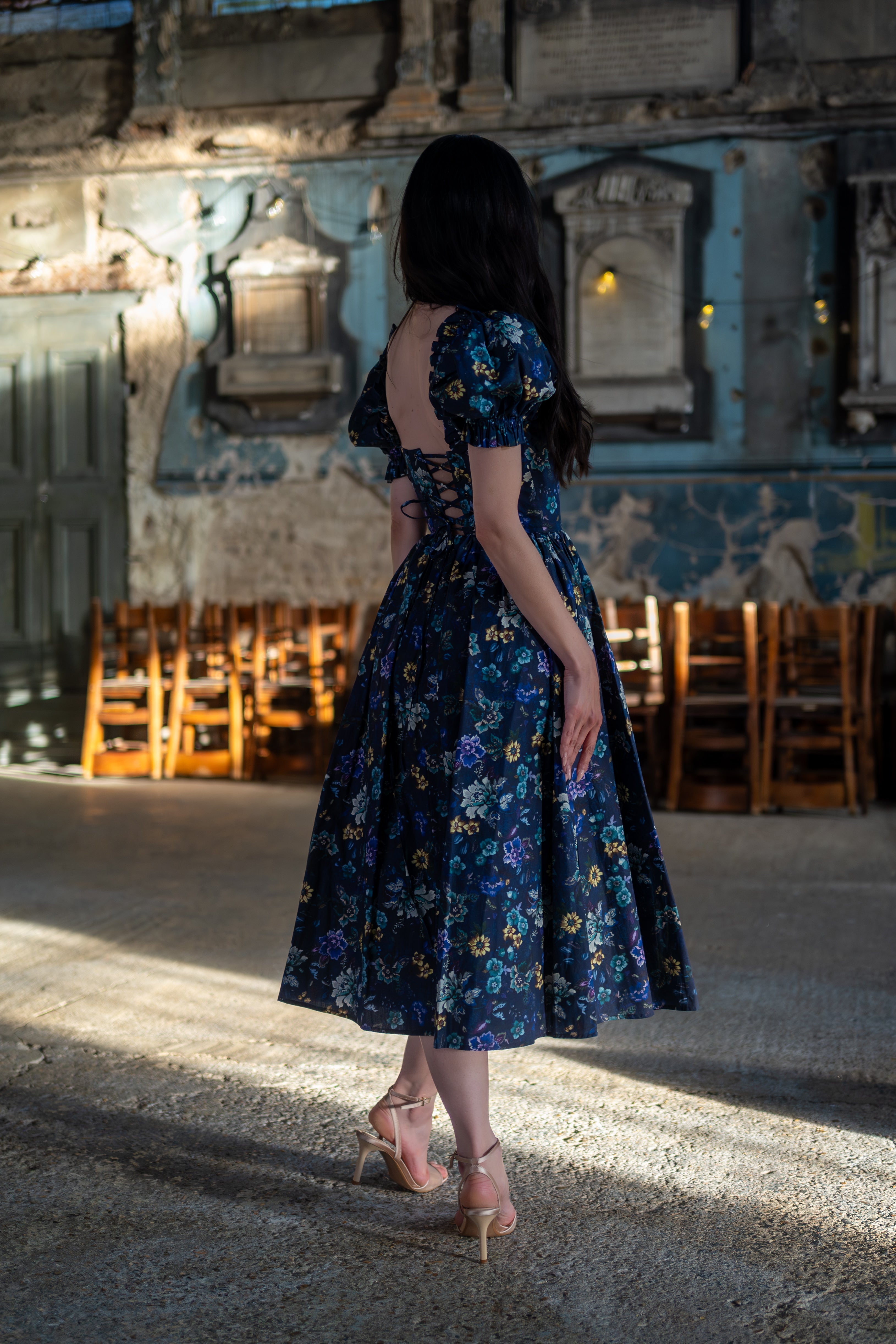 Elysian Tapestry Dress | Cotton, Tea-Length Summer Dress for Women 7