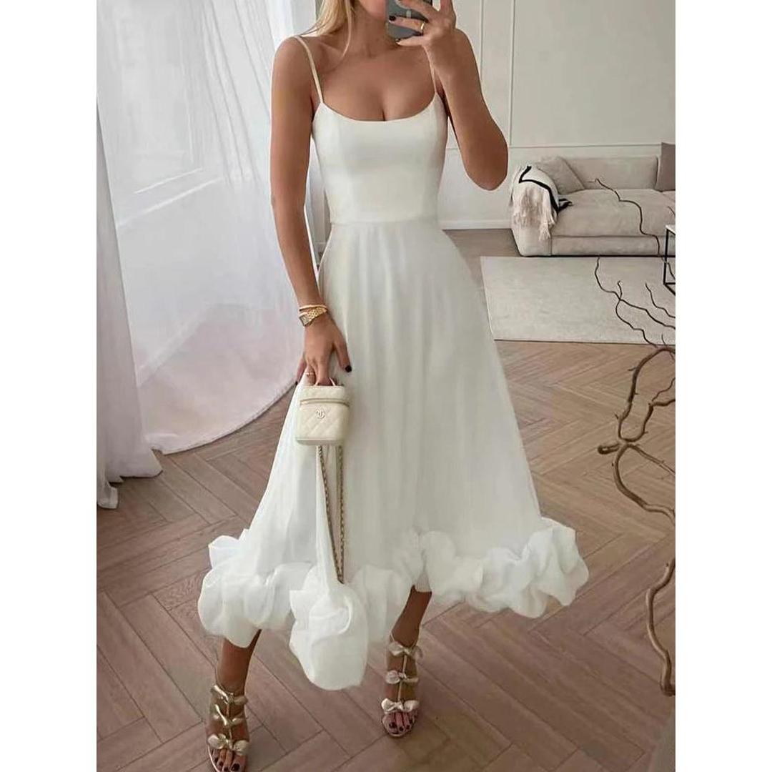 Elysian Wedding Dress | Fitted Ruffles, Floor-Length Design 1