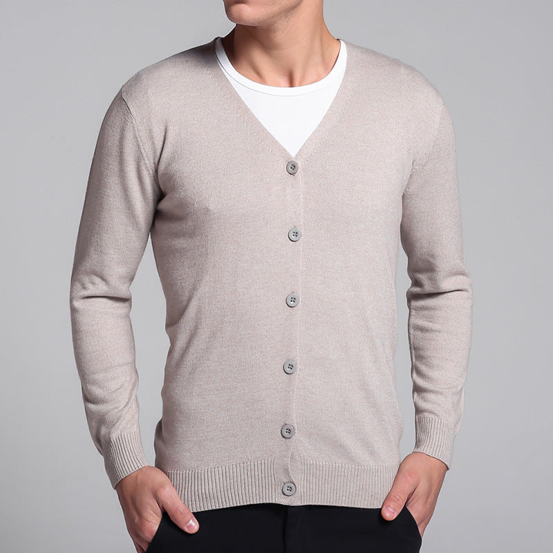 Classic Button-Up Knit Cardigan | Lightweight V-Neck | Smart Casual Staple