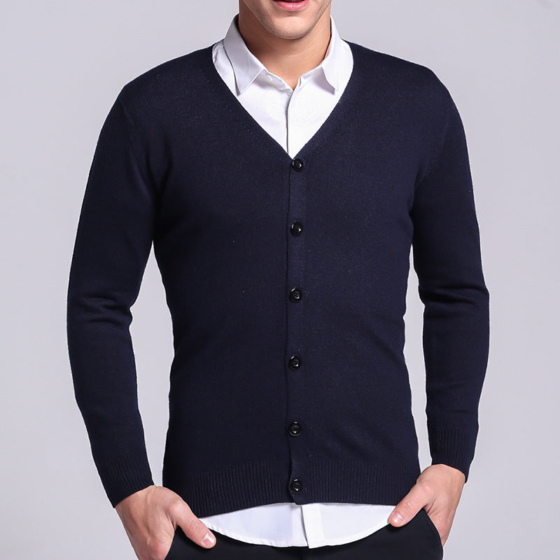 Classic Button-Up Knit Cardigan | Lightweight V-Neck | Smart Casual Staple
