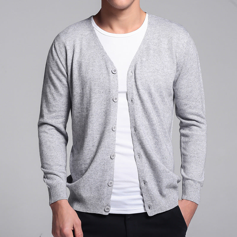 Classic Button-Up Knit Cardigan | Lightweight V-Neck | Smart Casual Staple