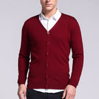Classic Button-Up Knit Cardigan | Lightweight V-Neck | Smart Casual Staple