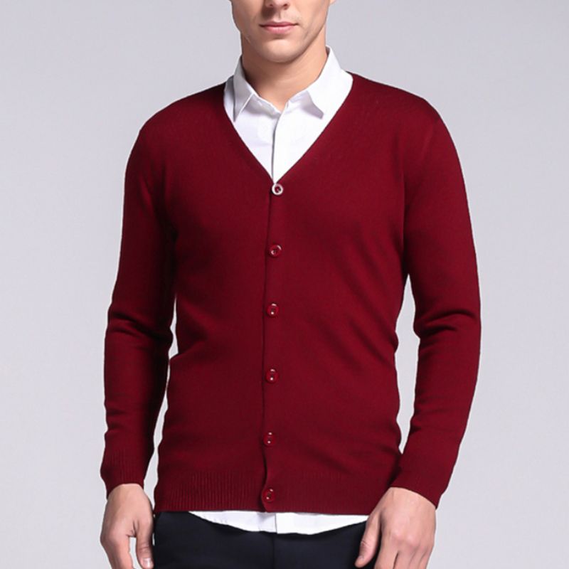 Classic Button-Up Knit Cardigan | Lightweight V-Neck | Smart Casual Staple
