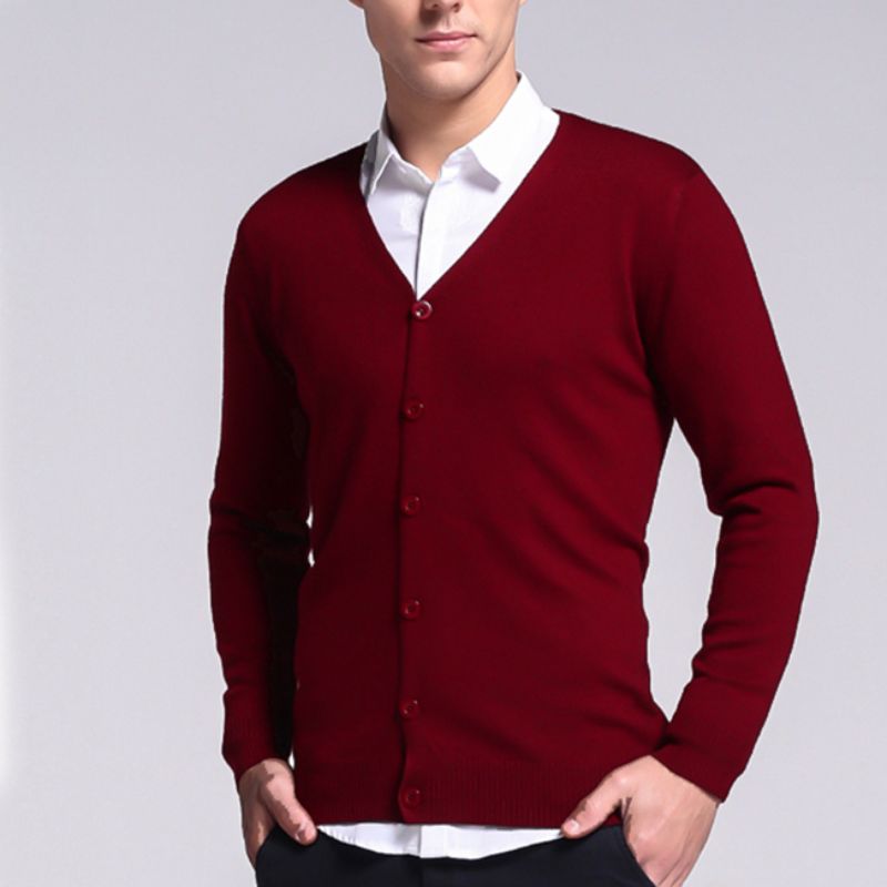 Classic Button-Up Knit Cardigan | Lightweight V-Neck | Smart Casual Staple