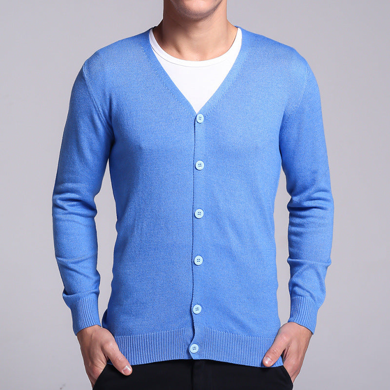 Classic Button-Up Knit Cardigan | Lightweight V-Neck | Smart Casual Staple