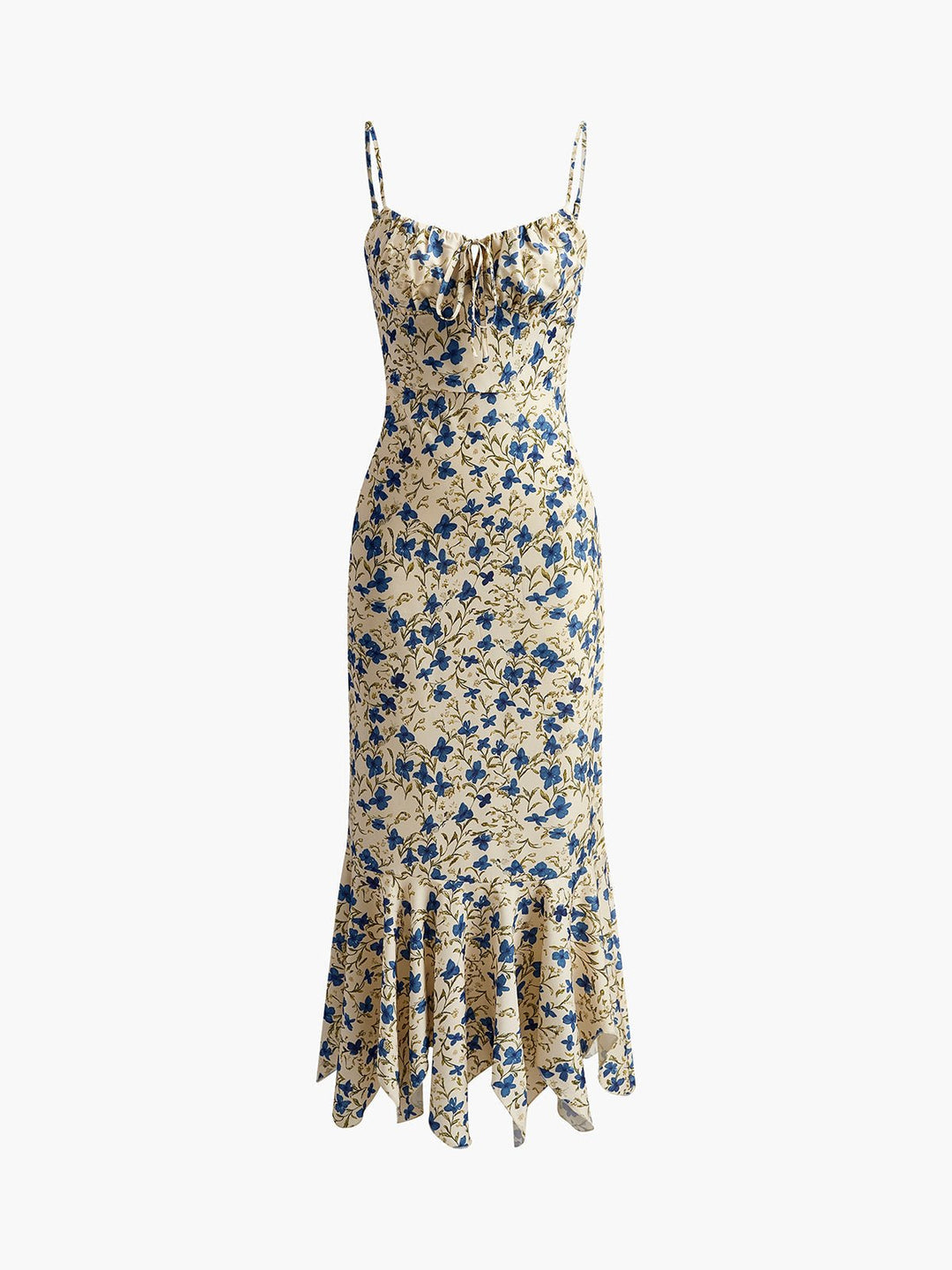 Fiona Maxi Dress | Floral Print, Irregular Hem, 100% Rayon 5