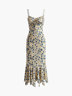Fiona Maxi Dress | Floral Print, Irregular Hem, 100% Rayon 5