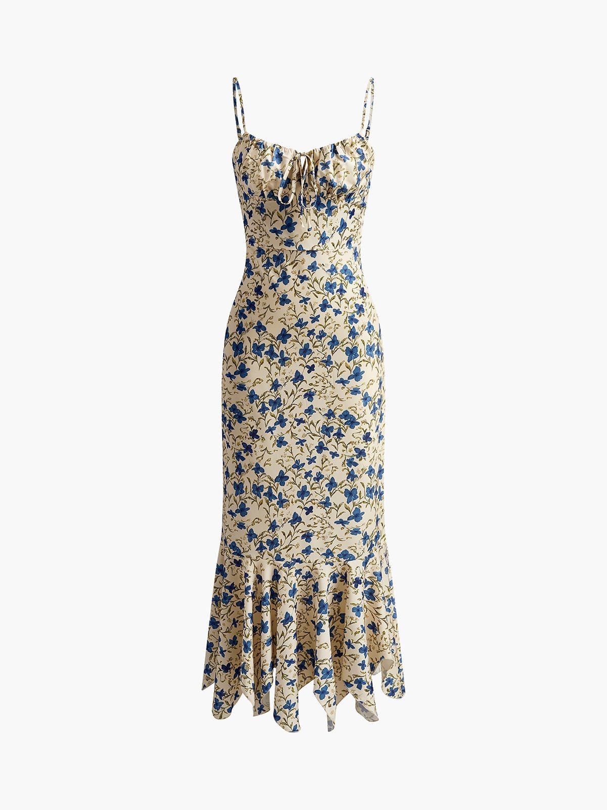 Fiona Maxi Dress | Floral Print, Irregular Hem, 100% Rayon 5