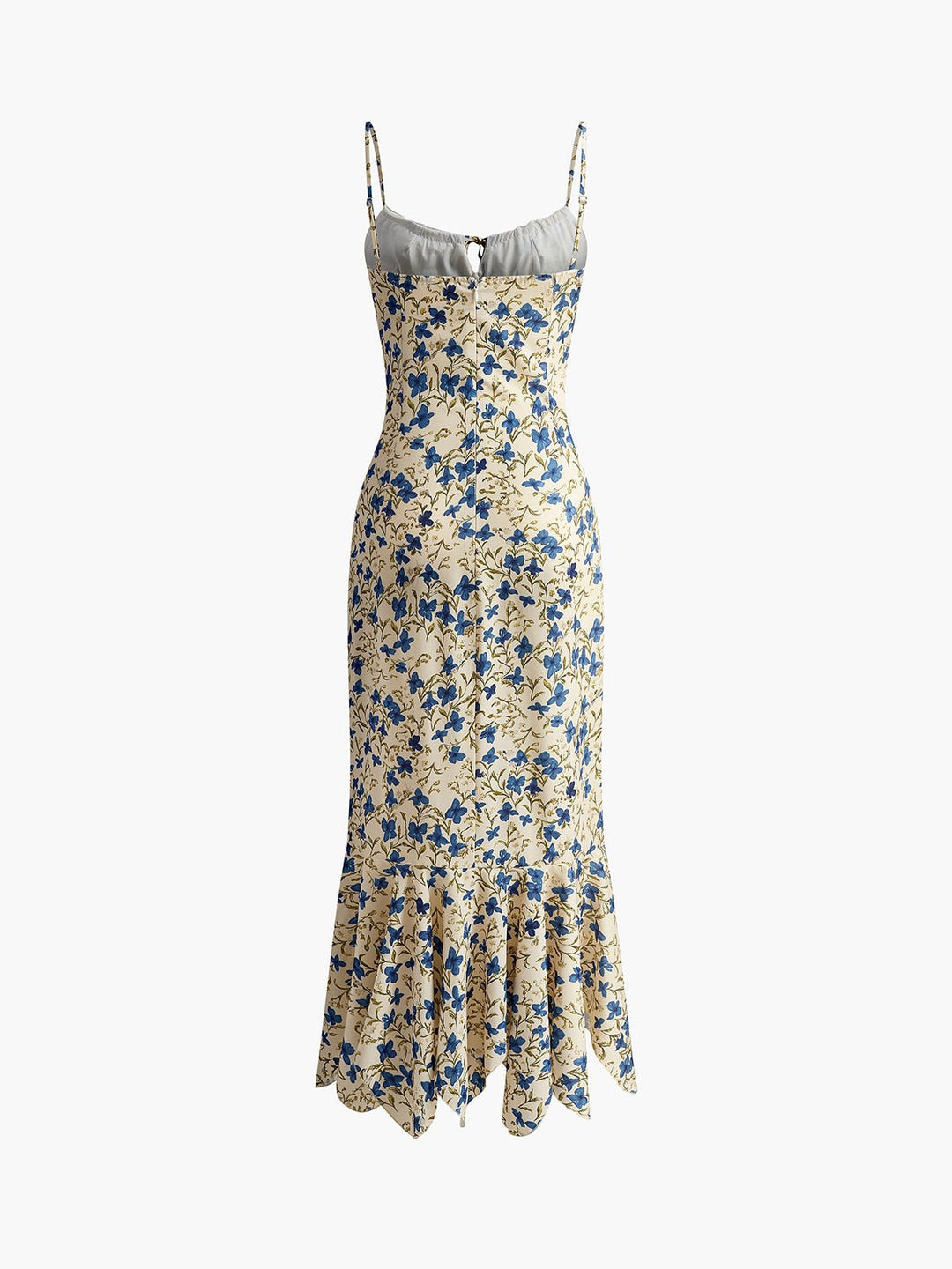 Fiona Maxi Dress | Floral Print, Irregular Hem, 100% Rayon 6
