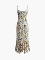 Fiona Maxi Dress | Floral Print, Irregular Hem, 100% Rayon 6