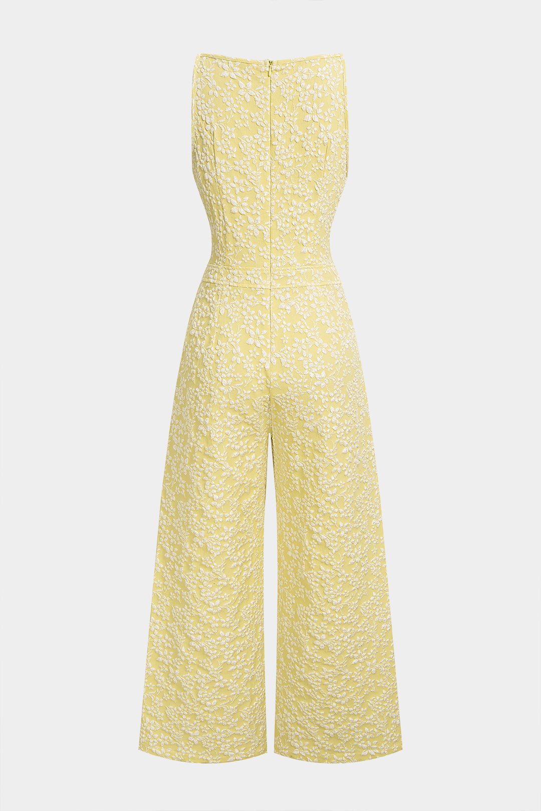 Fiora Jumpsuit Women | Textured, Elegant Sleeveless with Bow Detail 4