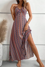 Fiora Maxi Dress | Floral Print, V Neck Summer Wedding Guest Dress 0