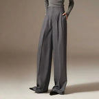 Fiora Wide Leg Trousers | 100% Cotton, High-Waisted, Elastic Waist 3