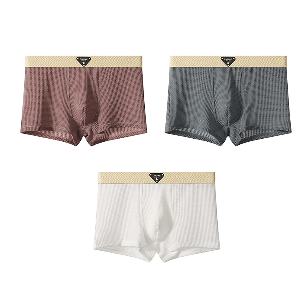 Fleek Silk Boxer Shorts | Cooling Ice Silk, Breathable Waffle Texture, Pack of 3 6